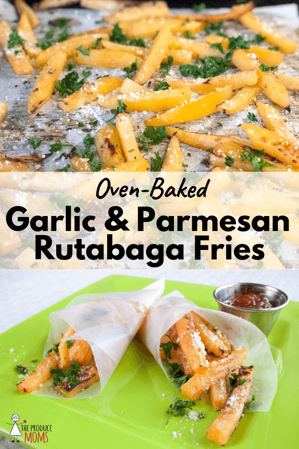 Oven-Baked Garlic and Parmesan Rutabaga Fries