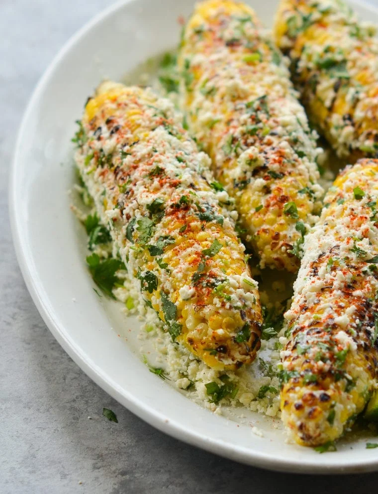Grilled Mexican Street Corn (Elote)