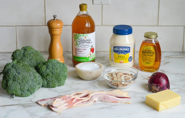 Broccoli Salad with Bacon, Cheddar & Almonds
