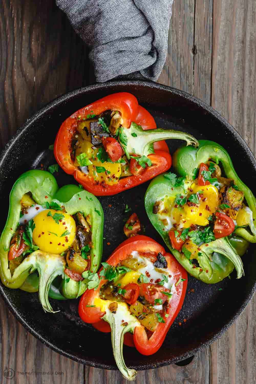 Easy Breakfast Stuffed Peppers