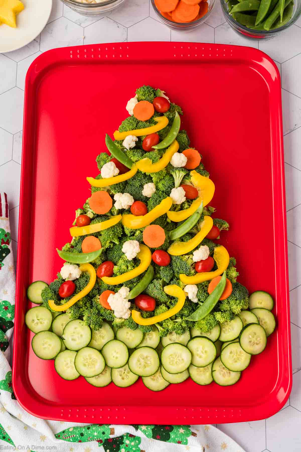 🎄 Bell Pepper Christmas Tree Appetizer